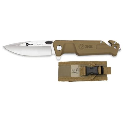 Knife K25 25238 TAN Sation Rubber. Bl. 9 c
