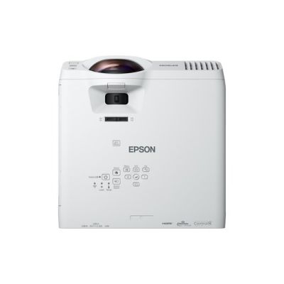 5. Epson V11HA76080 Data Projector Standard Throw Projector 4000 ANSI Lumens 3LCD WXGA (1200x800) 3D Compatible White