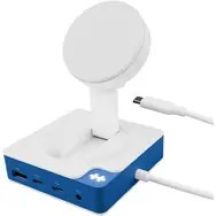 Hyper HyperDrive Flex MagCharge USB-C Hub, White/Blue