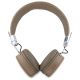 3. Guess Bluetooth ENC GUBH70PGTSPSW Brown Grained Classic Round Shape Headphones