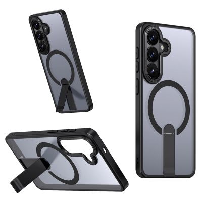 Hybrid Armor X Case for Samsung Galaxy A57 with Stand, Compatible with MagSafe - Black