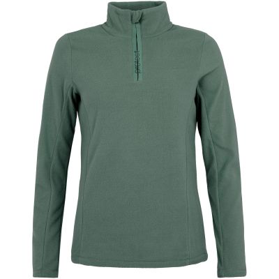 2. Women's long-sleeve 1/4-zip top PROTEST Mutez green