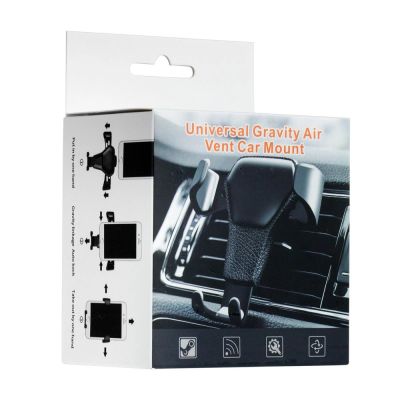 16. Car Holder H01 Black gravity car holder for the ventilation grille