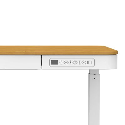 13. Activejet ET119W-C electric height-adjustable desk, white/oak. Tabletop dimensions: 140 x 70 cm.
