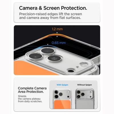 12. Spigen Ultra Hybrid MagSafe Case for iPhone 18 Pro / 17 Pro - Orange
