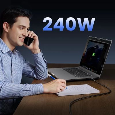 8. Orico USB4 Thunderbolt5 Cable 80Gbps 240W USB-C to USB-C 1.5m - Black