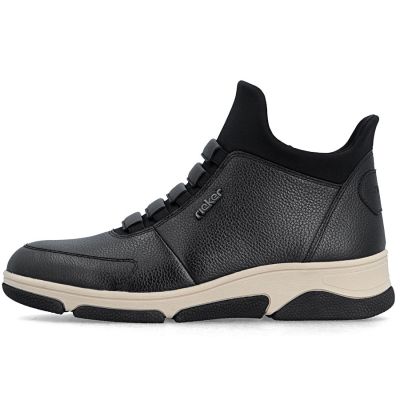 3. Women's leather ankle boots, insulated black Rieker L5651-01