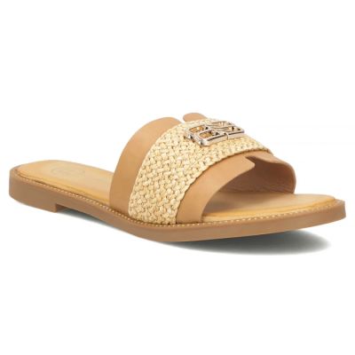 Women's beige beach flip-flops Filippo DK7899