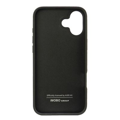 6. Audi Synthetic Leather iPhone 16 Plus 6.7" black/black hardcase AU-TPUPCIP16M-GT/D2-BK