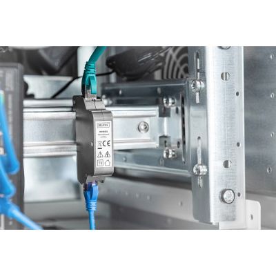 2. Digitus PoE Surge Protector (RJ45), DIN rail mount, for indoor use