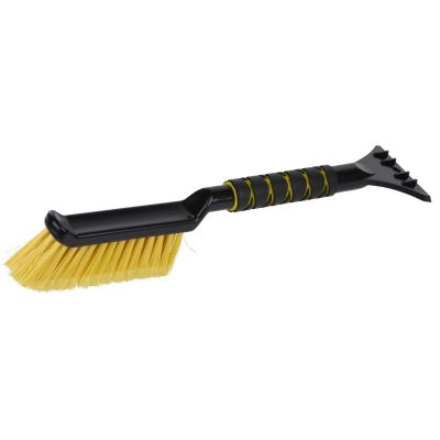 4. DUNLOP WINDOW SCRAPER WITH BRUSH 40.5 CM YELLOW