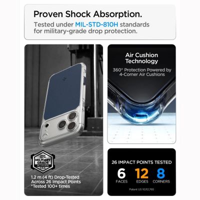 11. Spigen Ultra Hybrid MagSafe Case for iPhone 18 Pro Max / 17 Pro Max - Matte Blue