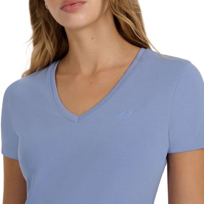 12. Women's T-shirt 4F F2969 denim 4FWAW25TTSHF2969 32S