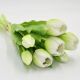 14. BOUQUET OF 7 WHITE TULIPS 31 CM LIFE-LIKE SPRING DECORATION