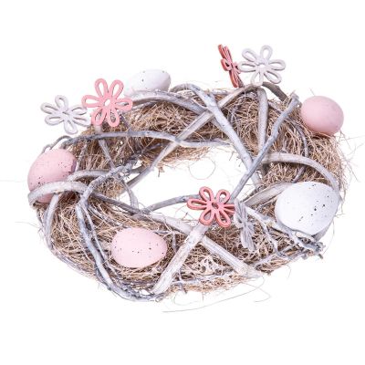 36. DECORATIVE WREATH GRAY DIAMETER 24CM