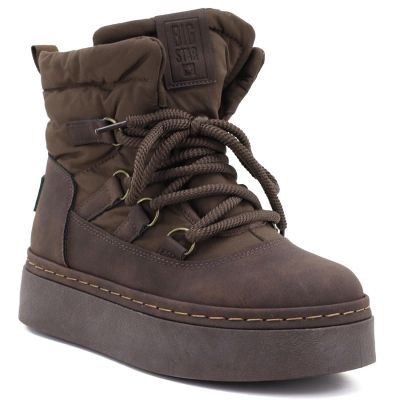 5. Women's chocolate platform snow boots Big Star UU274191