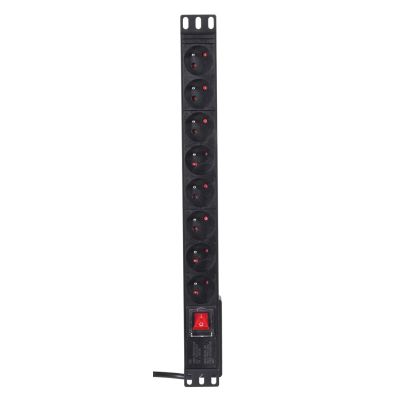 4. A-LAN PZ081U power strip (8 x UTE; 16 A (3680 W); 1.8 m; black)