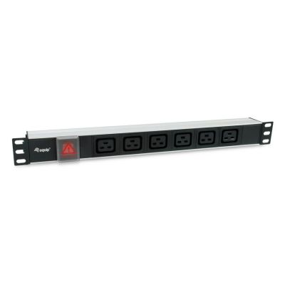 7. Equip 333319 PDU Power Distribution Unit 6 x Network Sockets 1U Black