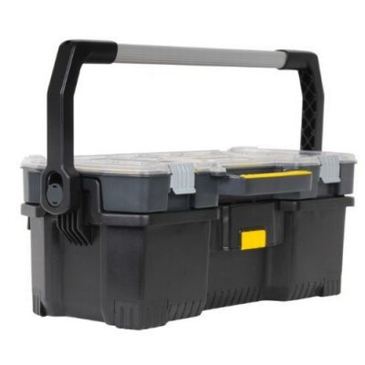 2. Stanley 1-97-514 Tool Box Black, Clear