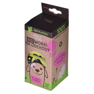 STARCH BAG - bio-bags for excrements - 8 x 15 pcs.