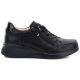 6. Women's leather wedge shoes, comfortable, black, Vinceza 79644