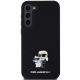 3. Karl Lagerfeld Silicone Karl&Choupette Metal Pin case for Samsung Galaxy S24+ - black