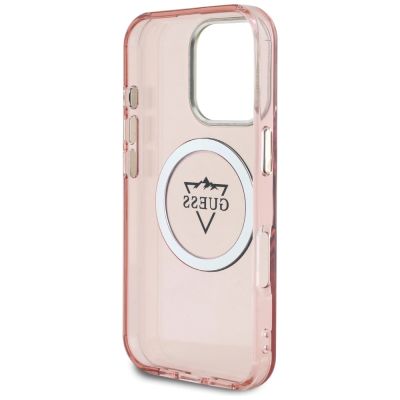7. Guess IML Metal Mountain Logo MagSafe iPhone 16 Pro Max Case - Pink
