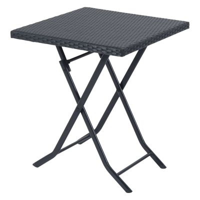 3. Small Black Forest garden furniture set | two chairs + black table