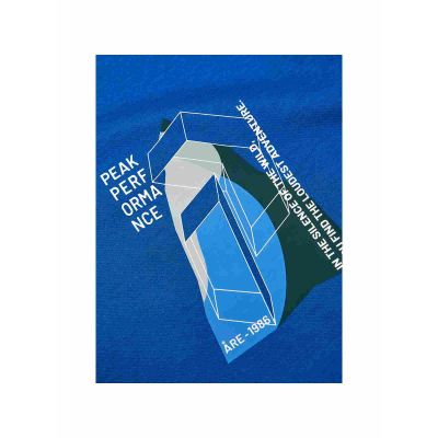 4. PEAK PERFORMANCE M Explore Graphic Tee Men's T-Shirt Blue