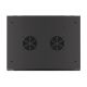 6. Lanberg WF01-6427-10B single-section cabinet (27U; 1300mm / 600mm / 450 mm; wall-mounted; Glass; 19''; black)