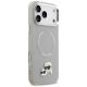 4. Karl Lagerfeld Karl & Choupette Pins MagSafe Case for iPhone 17 Pro - Gray