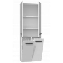 NEL BATHROOM COLUMN WHITE HALF 2 DOOR BASKETS D SET
