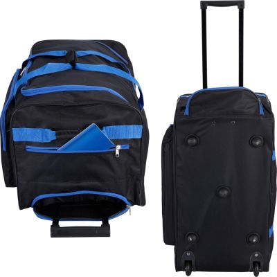 9. PROWORLD TRAVEL SPORTS BAG WITH WHEELS BLACK/BLUE