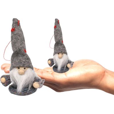 14. GREY LEPHOBE BAUBLE PENDANT 11CM