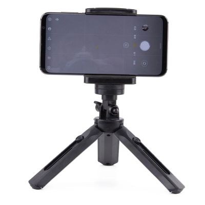 17. Mini tripod selfie stick holder for phone camera GoPro 16 - 21 cm black