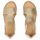 4. Women's openwork gold sandals Filippo DS7889