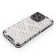 6. Honeycomb case for iPhone 14 Pro armored hybrid cover transparent