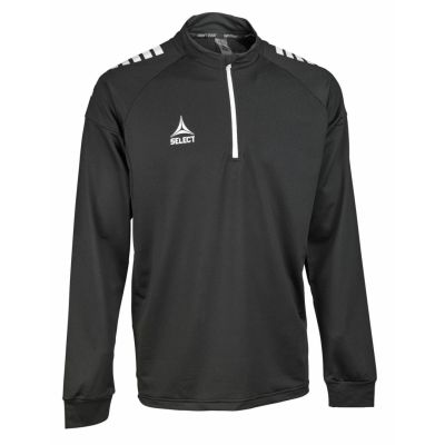 SELECT Spain v 25 black zip-up football training sweatshirt