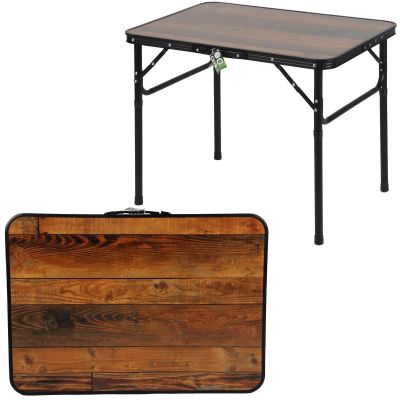9. FOLDABLE CAMPING TABLE 75X55X25-59CM WOOD