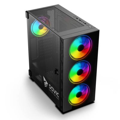 2. SAVIO PC CASE PRIME X1 ARGB GLASS SAVGC-PRIMEX1