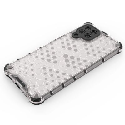 3. Honeycomb case armored cover with a gel frame for Samsung Galaxy M53 5G black