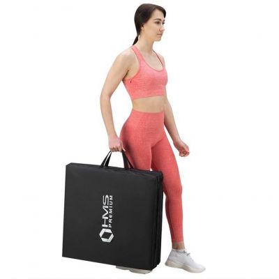 8. Folding gymnastics mattress black 1800x600x500mm HMS MGS02
