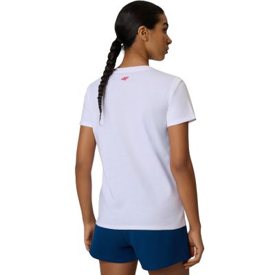 3. Women's T-shirt 4F F2785 white 4FWSS26TTSHF2785 10S
