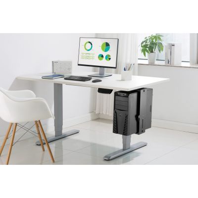 8. Under-desk PC mounting bracket with Easy-Locking mechanism