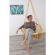 13. OPENWORK HAMMOCK HANGING CHAIR STORK'S NEST 80x60CM WITH HONEY PILLOW