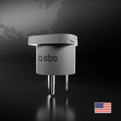 3. SBS US Travel Adapter - Universal - White