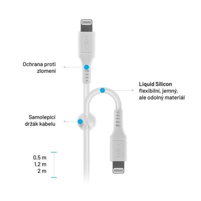 6. FIXED FIXDLS-CL12-WH Lightning cable 1.2 m White