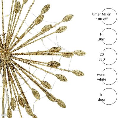 7. CHRISTMAS TREE STAR TOPPER 30 CM 20 LED