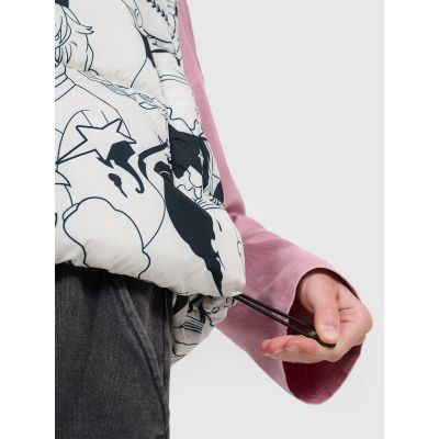 4. Girls' down vest with synthetic filling 4F 4FJRAW25TVJAF320-11A