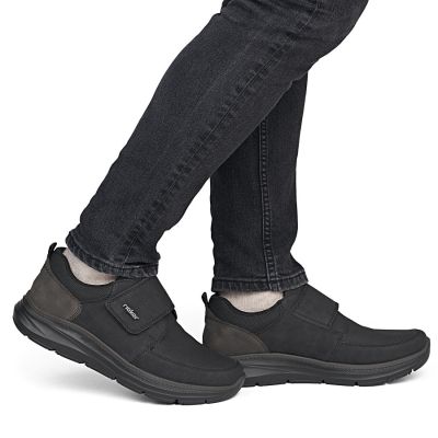 5. Rieker B1854-00 men's comfortable black Velcro shoes